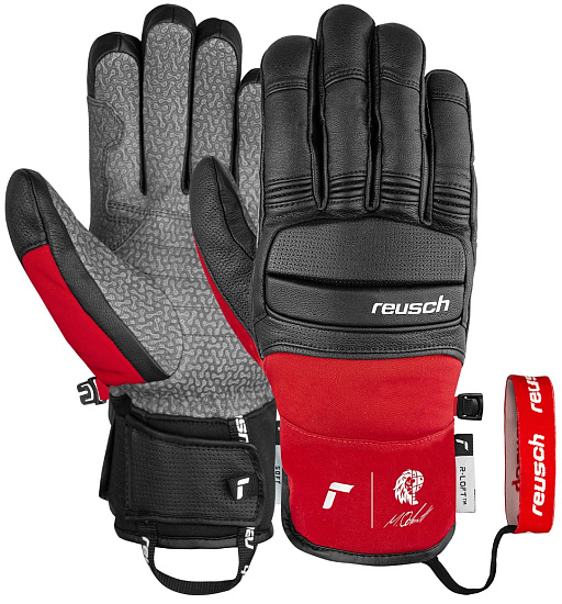 Перчатки мужские Reusch Marco Odermatt Black/Fire Red - Фото 2 большая