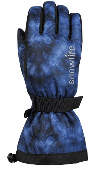 Перчатки детские Snowlife Long Cuff DT Blue Aqua - Фото 1 большая