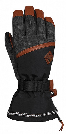 Перчатки мужские Snowlife Rider DT Black/Grey - Фото 1 большая