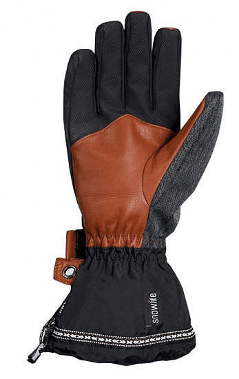 Перчатки мужские Snowlife Rider DT Black/Grey - Фото 2 большая
