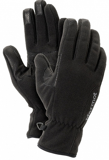 Перчатки женские Marmot Windstopper Black - Фото 1 большая