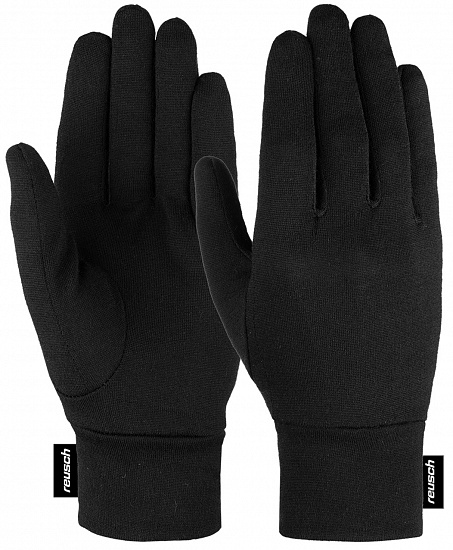 Перчатки Reusch Merino Wool Conductive Black - Фото 1 большая