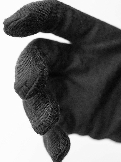 Перчатки Reusch Merino Wool Conductive Black - Фото 4 большая