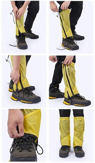 Гамаши Naturehike Nylon Gaiters Yellow - Фото 8 большая
