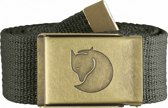 Ремень Fjallraven Canvas Brass 4см Mountain Grey - Фото 1 большая