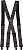 Подтяжки Armada Stage Suspenders Black/Graphite - Фото 1 малая