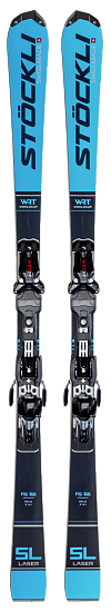 Горные лыжи Stockli Laser WRT SL FIS с креплениями WRT 16 FF Blue - Фото 1 большая