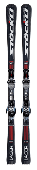 Горные лыжи Stockli Laser WRT ST с креплениями WRT 12 FF Black - Фото 1 большая
