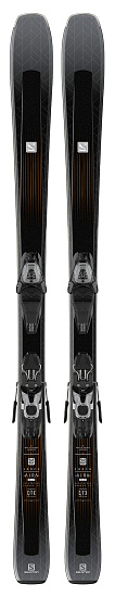 Горные лыжи женские Salomon E Aira 76 CF с креплениями E Lithium 10 W Black - Фото 1 большая