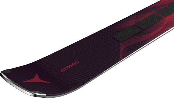 Горные лыжи женские Atomic Cloud Q12 Rvsk C с креплениями M 10 Gw Maroon Red/Red - Фото 5 большая