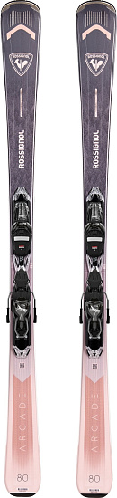 Горные лыжи женские Rossignol Arcade W 80 Xpress с креплениями Xpress W 10 Gw B83 Shiny Black - Фото 1 большая