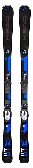 Горные лыжи Head V-Shape V4 LYT-PR с креплениями PR 11 GW Brake 78 [G] Black/Blue - Фото 1 большая