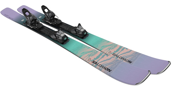 Горные лыжи женские Salomon E Stance W 84 с креплениями M11 GW L90 B - Фото 4 большая