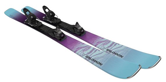 Горные лыжи женские Salomon E Stance W 80 с креплениями M10 GW L80 B - Фото 4 большая