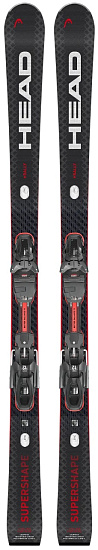 Горные лыжи Head Supershape e-Rally SW BB-PR с креплениями Prd 12 Gw Brake 85 [F] Black/Red - Фото 1 большая