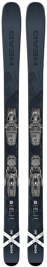 Горные лыжи Head Kore X 80 LYT-PR с креплениями Prw 11 Gw Brake 90 [G] Black/White - Фото 1 большая