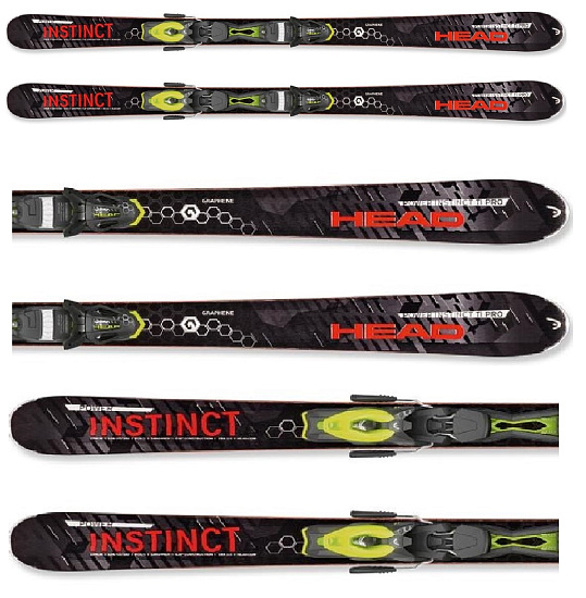 Горные лыжи Head Power INSTINCT SW Ti Pro с креплениями ATTACK 11 - Фото 1 большая