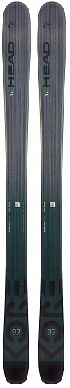 Горные лыжи Head Kore 97 Antracite/Green - Фото 1 большая