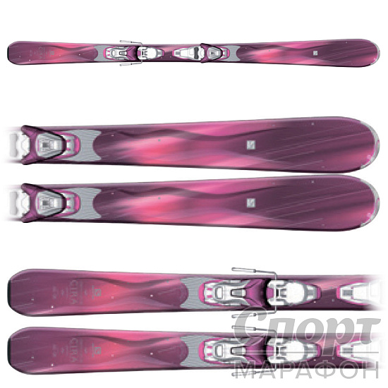 Горные лыжи Salomon E CIRA W L80  с креп E Lith 10 W - Фото 1 большая