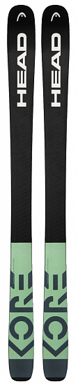 Горные лыжи женские Head Kore 97 Black/Green - Фото 2 большая