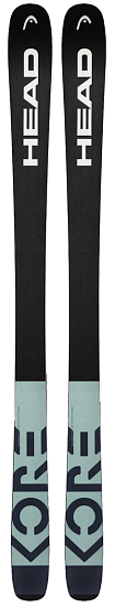 Горные лыжи женские Head Kore 91 Black/Mint - Фото 2 большая