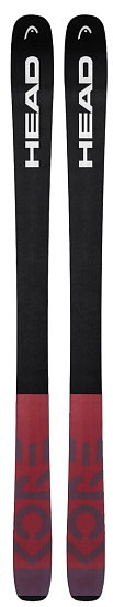 Горные лыжи Head Kore 99 Black/Red - Фото 2 большая