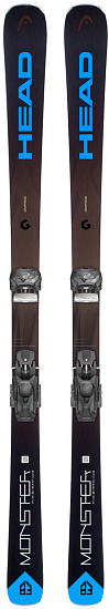 Горные лыжи Head Monster 83 Ti SW Black/Blue с креплениями Attack2 13 GW Brake 85 [A] - Фото 1 большая