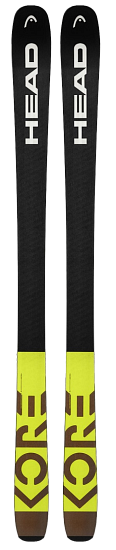 Горные лыжи Head Kore 93 Black/Yellow - Фото 2 большая
