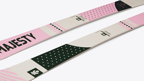 Горные лыжи Majesty Adventure W + PRW 11 GW brake 85 [G] Pink/White - Фото 4 большая
