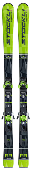 Горные лыжи Stockli Laser AR с креплениями XM13 C90 Green - Фото 1 большая