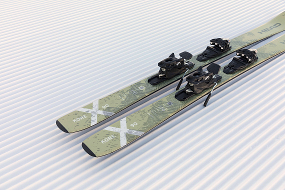 Горные лыжи Head Kore X 90 Lyt-PR с креплениями PRW 11 GW Brake 90 [G] Olive/White - Фото 4 большая