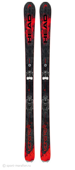 Горные лыжи Head MONSTER 88 Ti SW с креплениями ATTACK 13 black/neon red - Фото 1 большая