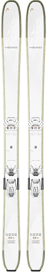 Горные лыжи женские Head Kore 99 Ti W с креплениями Attack Lyt 12 GW BR 110 [A] White/Choral - Фото 1 большая