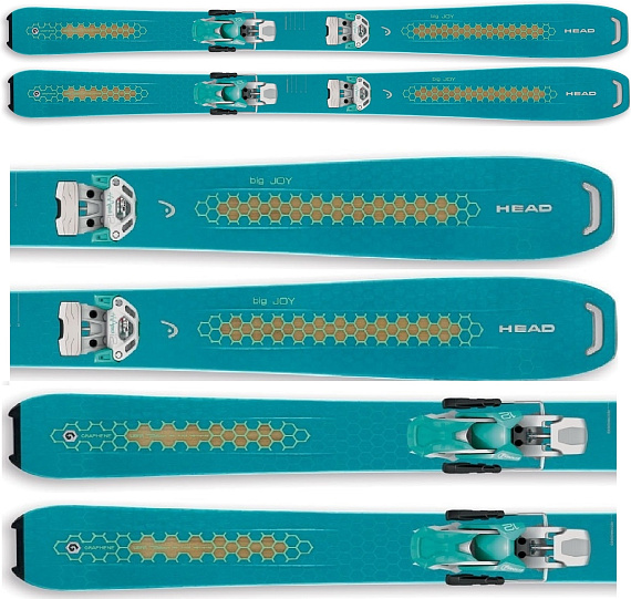 Горные лыжи женские Head Big Joy с креплениями ATTACK 12 - Фото 1 большая