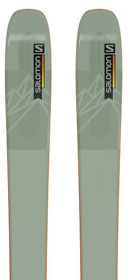 Горные лыжи Salomon N Qst 106 Oil Green/Ora - Фото 2 большая