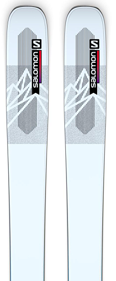 Горные лыжи Salomon N Qst Blank Wh/Light Grey - Фото 3 большая