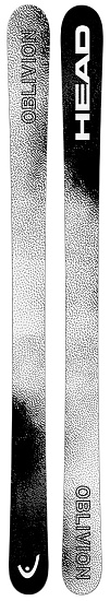 Горные лыжи Head Oblivion 102 Black/Grey - Фото 2 большая