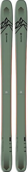 Горные лыжи Salomon Qst 106 Oil Green/Orange - Фото 1 большая