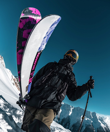 Горные лыжи Salomon N Qst X Black/S Pink/Luna - Фото 7 большая