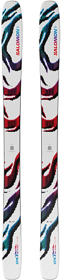 Лыжи Salomon N S/Lab Qst Blank White/Red/Process Blue - Фото 1 большая