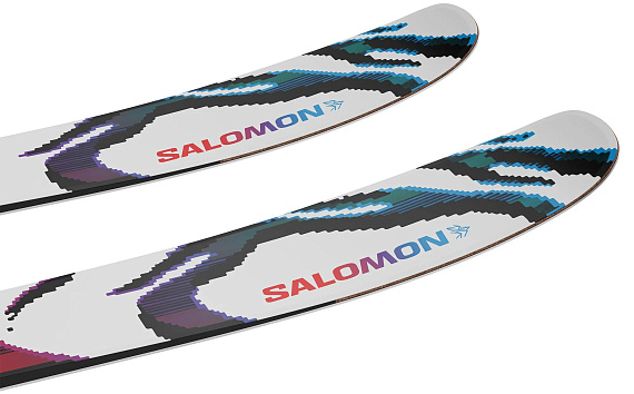 Лыжи Salomon N S/Lab Qst Blank White/Red/Process Blue - Фото 4 большая