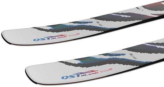 Лыжи Salomon N S/Lab Qst Blank White/Red/Process Blue - Фото 5 большая