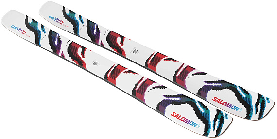 Лыжи Salomon N S/Lab Qst Blank White/Red/Process Blue - Фото 8 большая