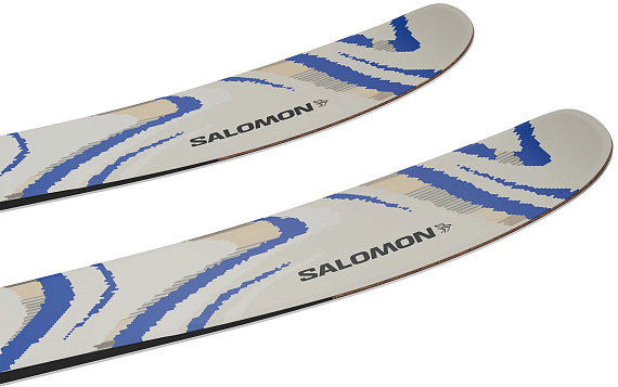 Лыжи Salomon N Qst 106 Almond Milk/Race Blue - Фото 4 большая