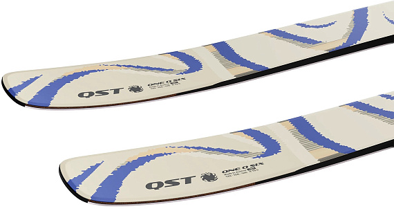 Лыжи Salomon N Qst 106 Almond Milk/Race Blue - Фото 5 большая