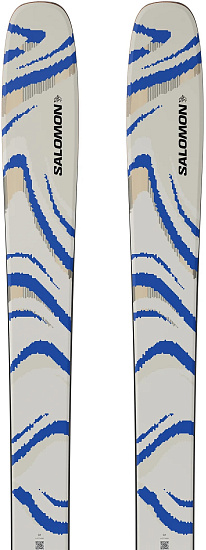 Лыжи Salomon N Qst 106 Almond Milk/Race Blue - Фото 7 большая