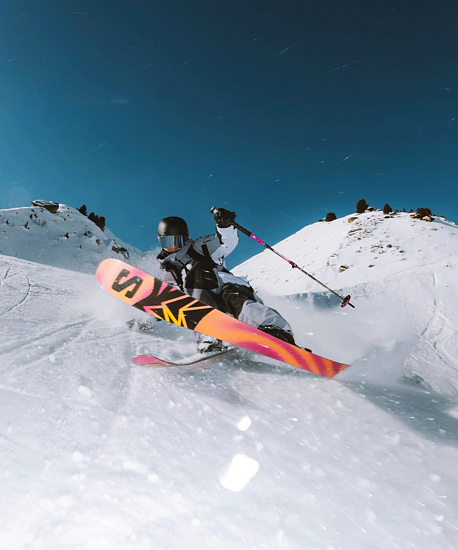 Лыжи Salomon N Qst 100 Iceberg Green/Nirvana - Фото 3 большая