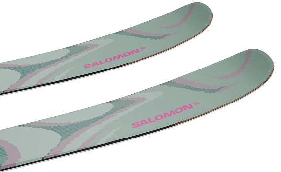 Лыжи Salomon N Qst 100 Iceberg Green/Nirvana - Фото 4 большая