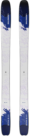 Лыжи Salomon N S/Lab Qst Echo White/Process Blue - Фото 1 большая