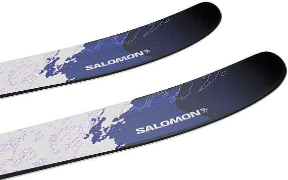 Лыжи Salomon N S/Lab Qst Echo White/Process Blue - Фото 3 большая